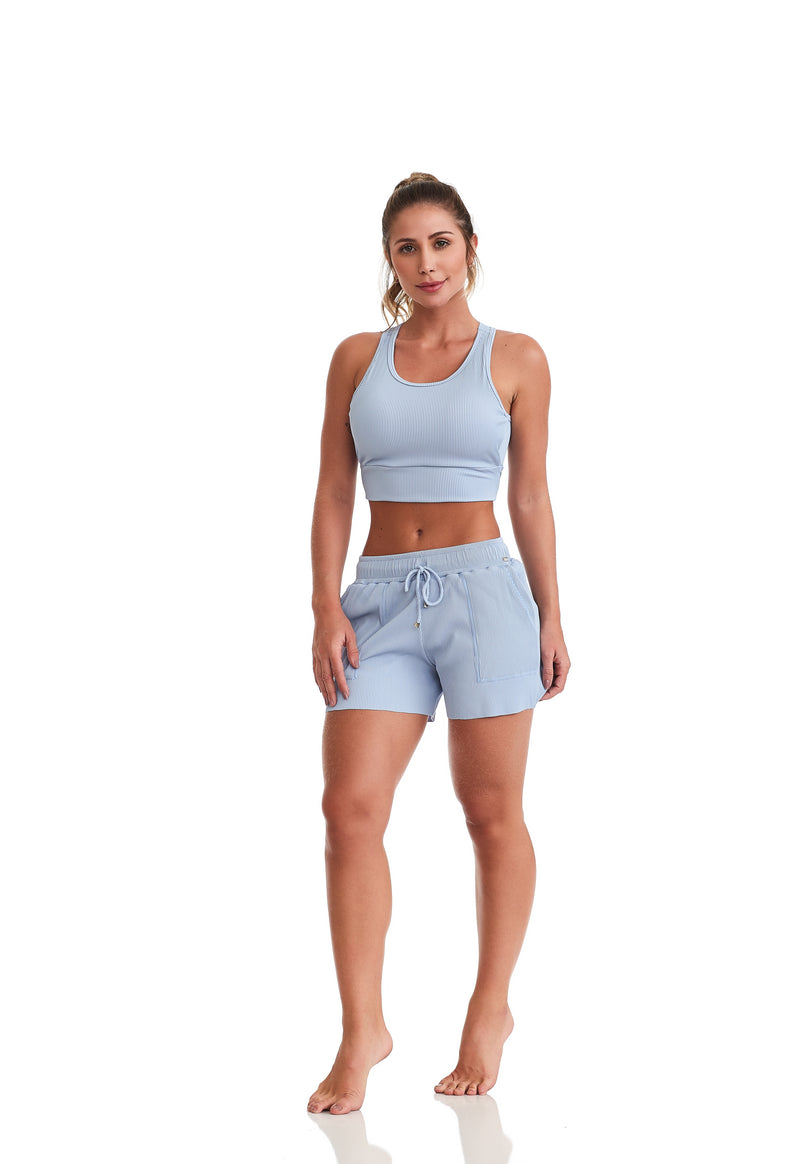 Breathe Ribbed Yoga Shorts