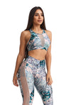 Tropical Print Sports Bra