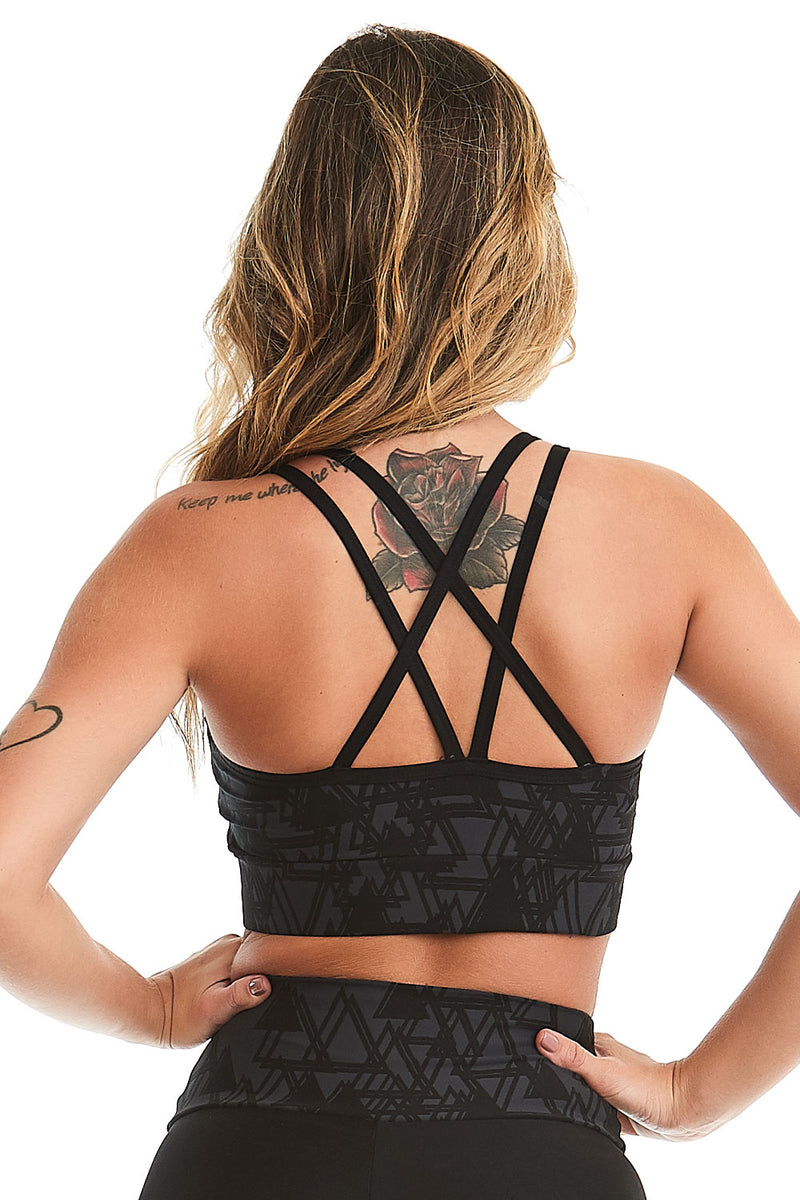 Sport Bra Cropped Emana Geometric